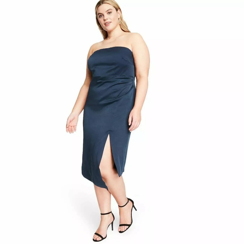 Cushnie Strapless Asymmetrical Dress sz 22W